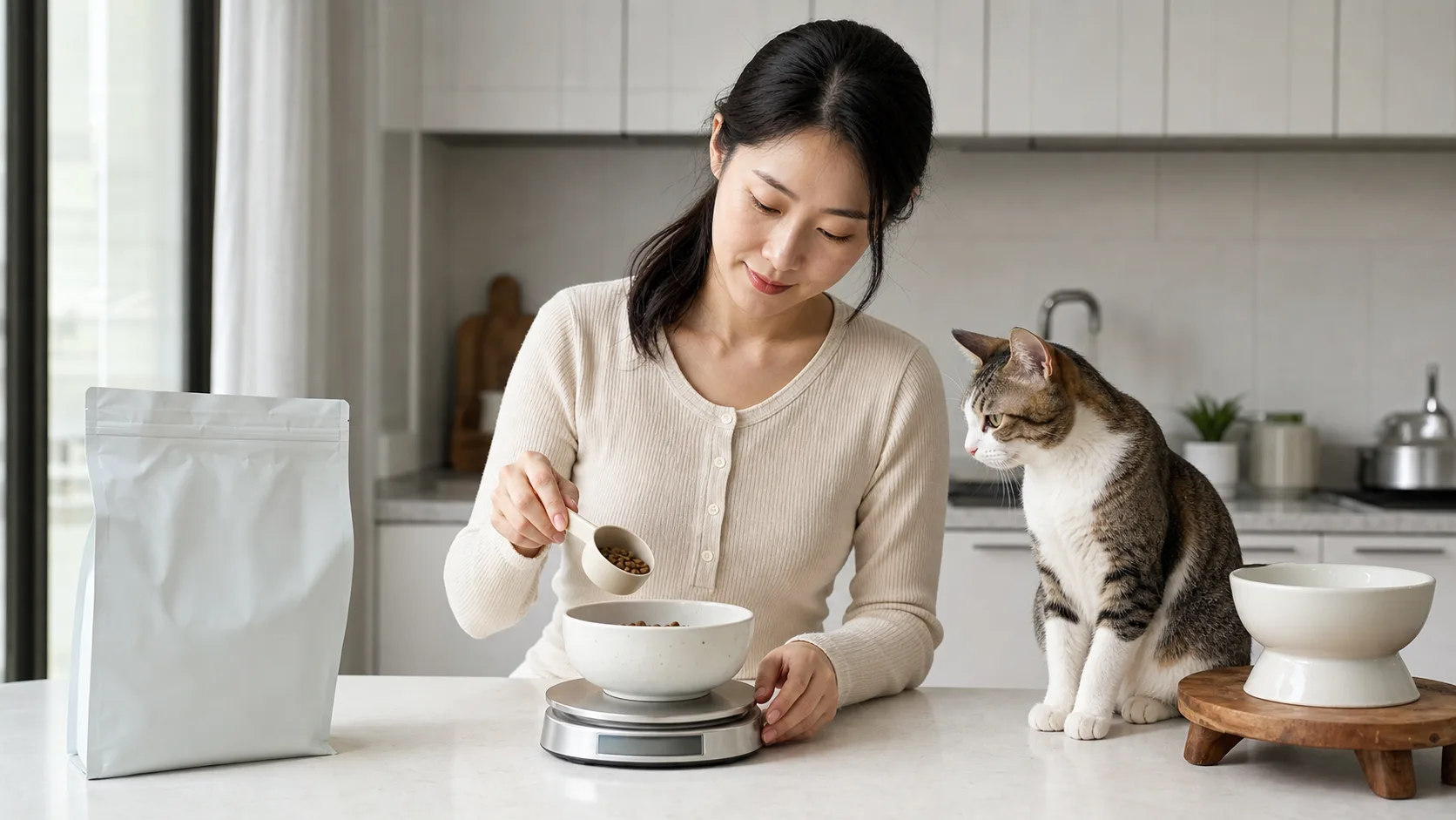 고양이 사료 하루 급여량, 어떻게 계산할까? 체중·중성화·간식 기준