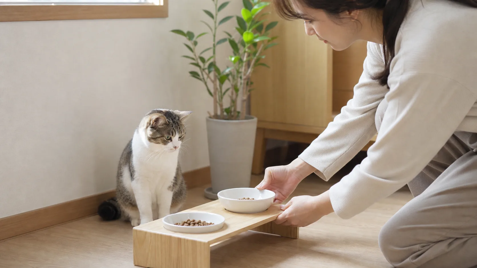 고양이 하루 몇 번 먹여야 할까? 키튼·성묘·노령묘 급여 횟수