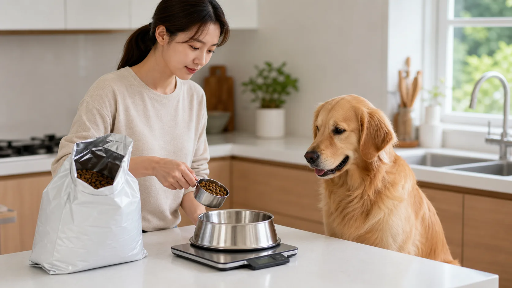 강아지 사료 하루 급여량, 어떻게 계산할까? 체중·활동량별 확인법